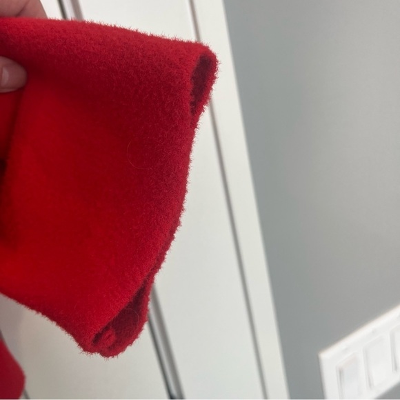 NVLT Red Blazer Classic Knit Suit Jacket - Picture 7 of 9